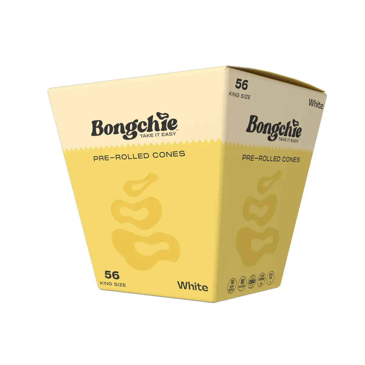 Bongchie | White - KS Pre Rolled Cone | 56pcs - Image 1