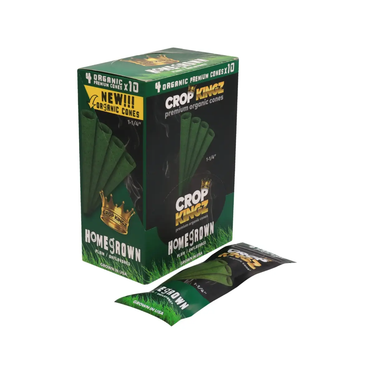 Crop Kingz | Home Grown - 1 1/4 Hemp Blunt | 10pcs - Image 1