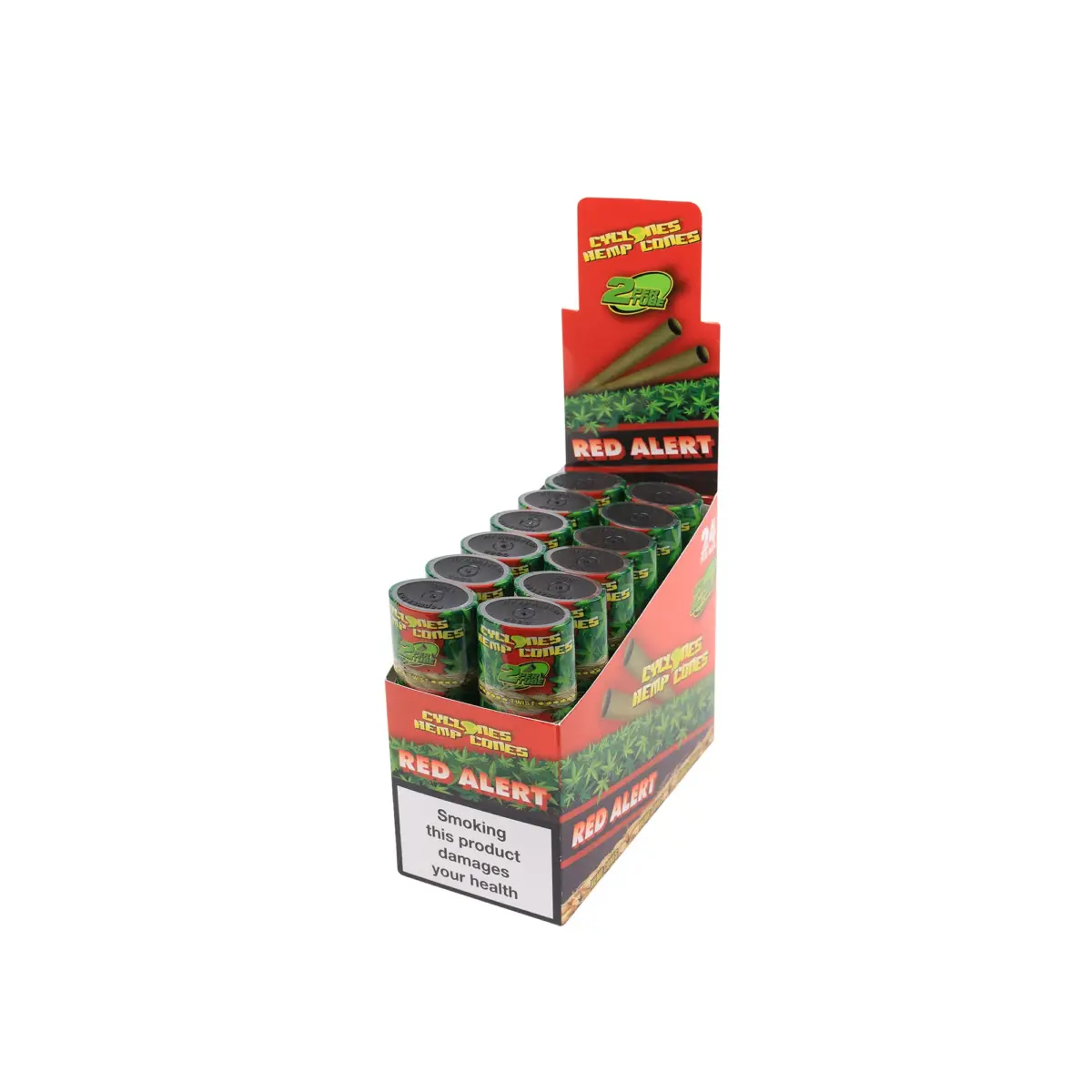 Cyclones | Red - 2 Hemp Cones | 12pcs - Image 4