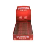 Elements | Red Hemp - 1 1/4 Rolling Paper | 25pcs - Image 2