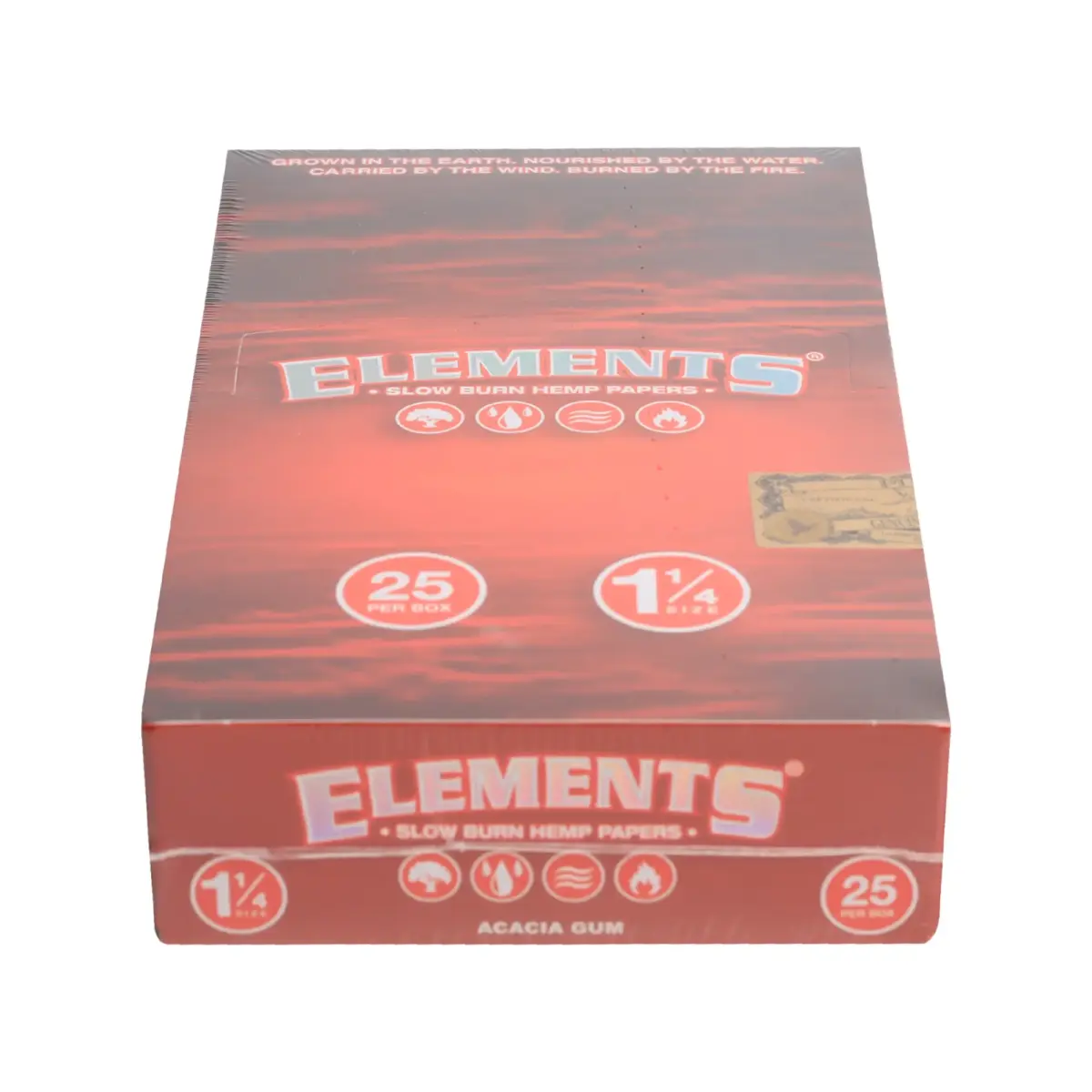 Elements | Red Hemp - 1 1/4 Rolling Paper | 25pcs - Image 3