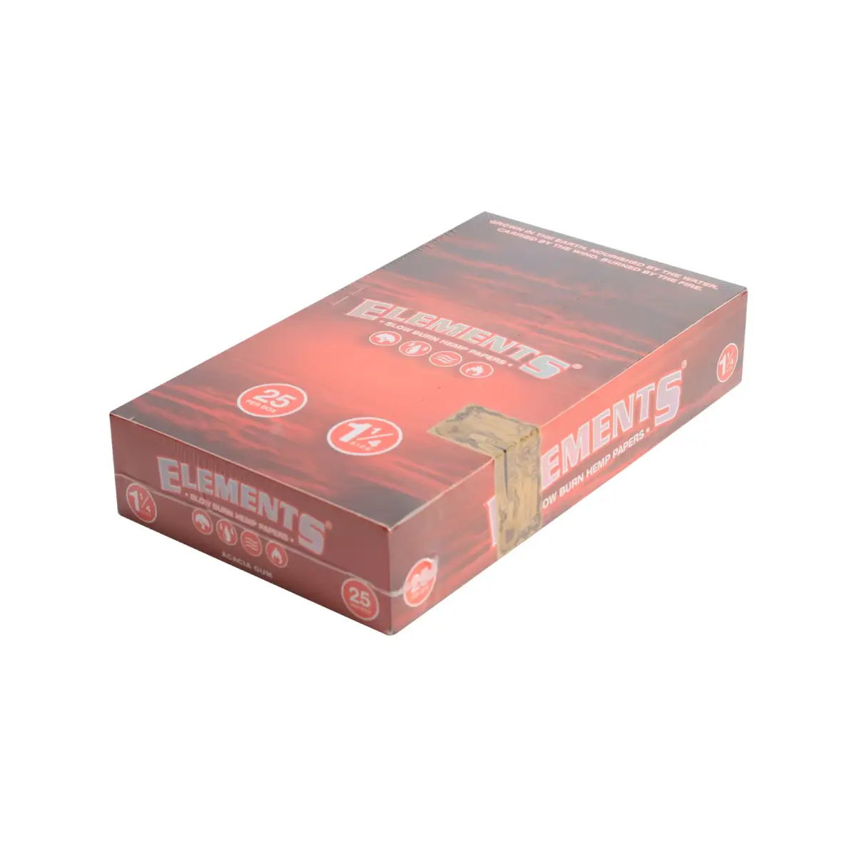Elements | Red Hemp - 1 1/4 Rolling Paper | 25pcs - Image 4