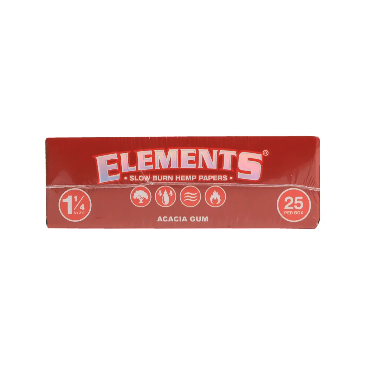 Elements | Red Hemp - 1 1/4 Rolling Paper | 25pcs - Image 6