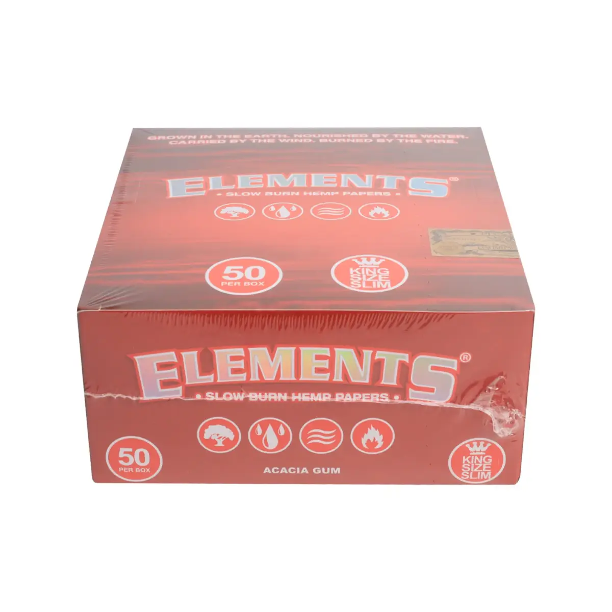 Elements | Red Hemp - KSS Rolling Paper | 50pcs - Image 5