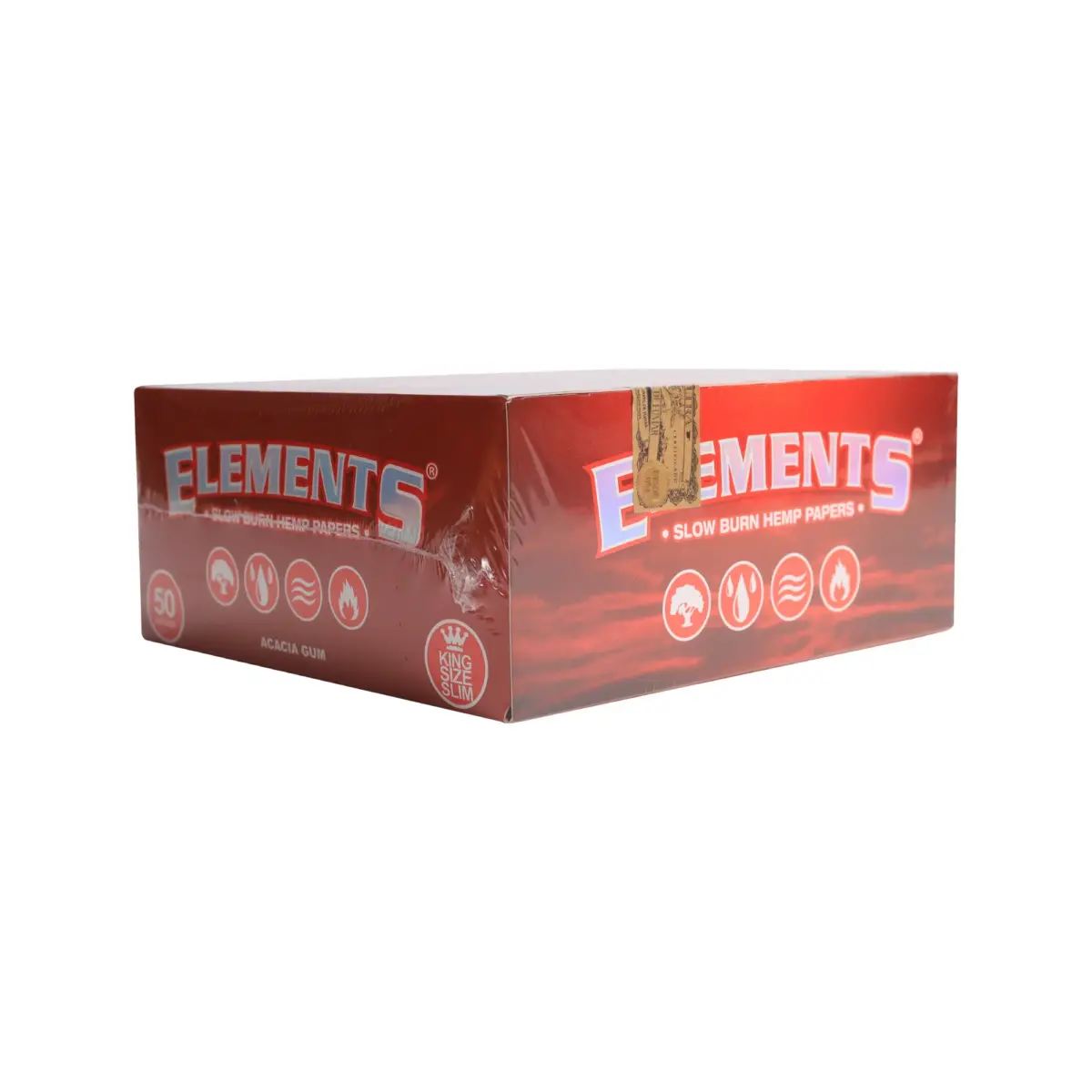 Elements | Red Hemp - KSS Rolling Paper | 50pcs - Image 7