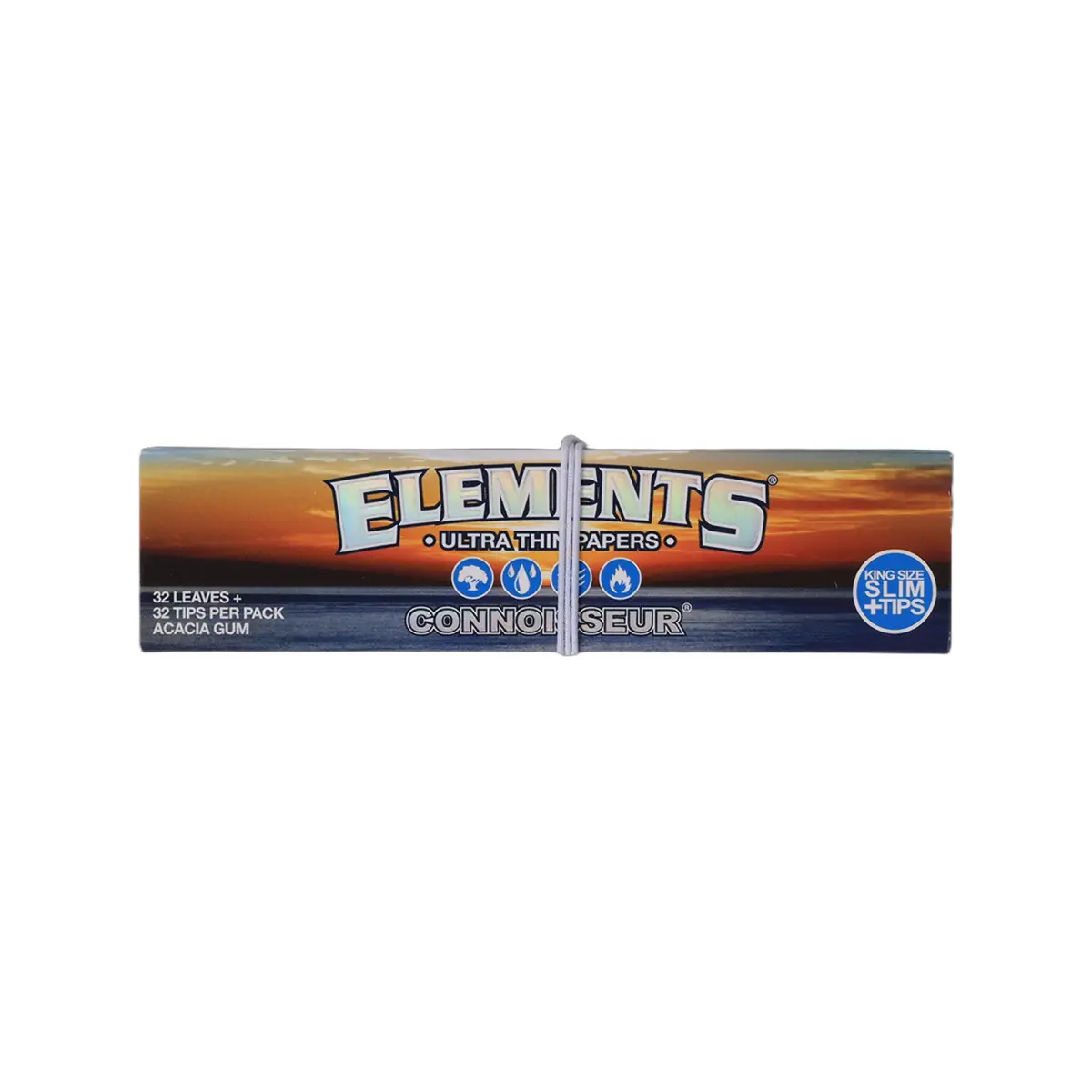 Elements | Ultra Thin Connoisseur - KSS Rolling Paper w/ Tip | 24pcs - Image 4