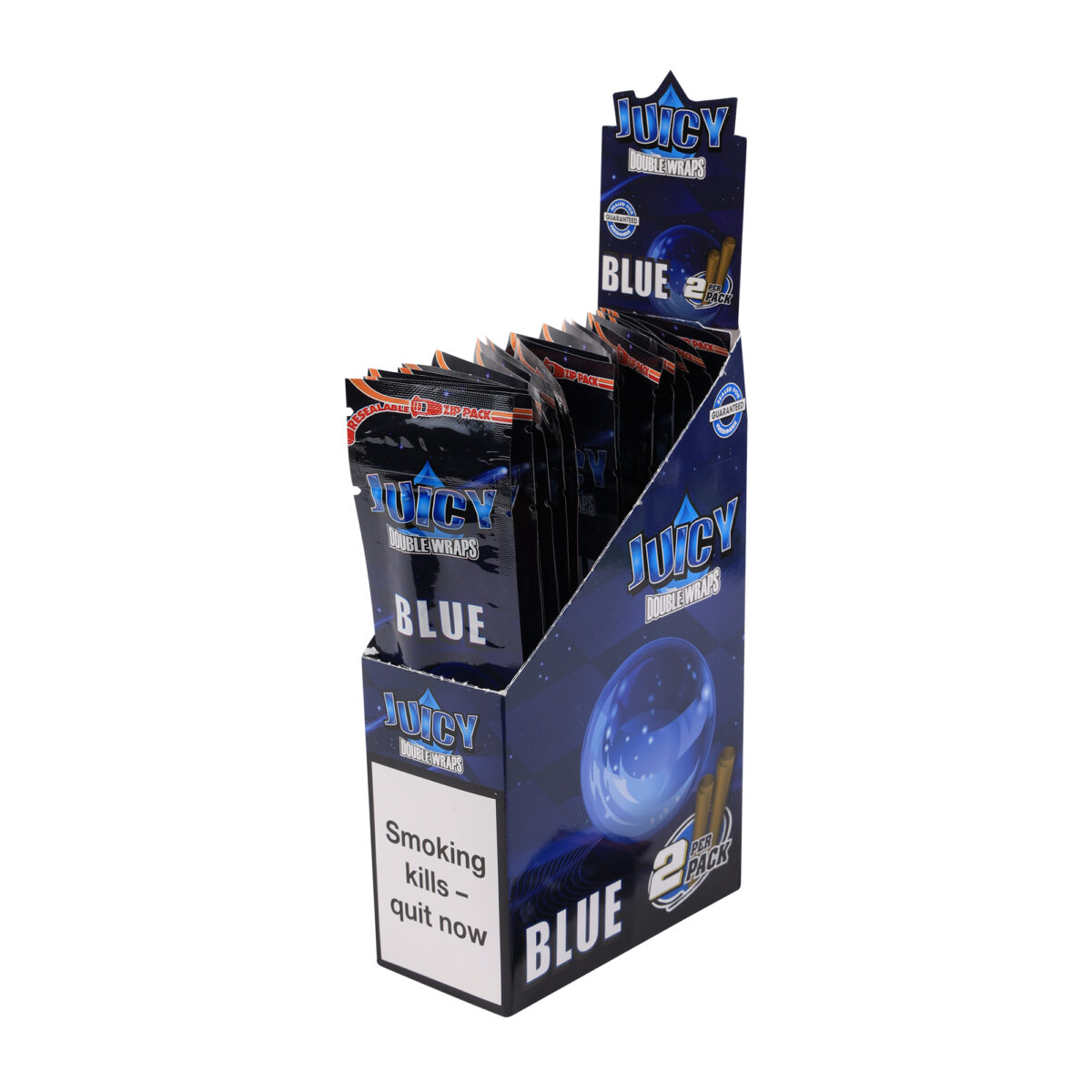 Juicy | Double Blunt Wrap - Blue | 25pcs - Image 3