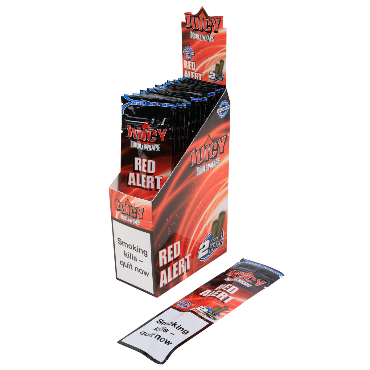 Juicy | Double Blunt Wrap - Red Alert | 25pcs - Image 1