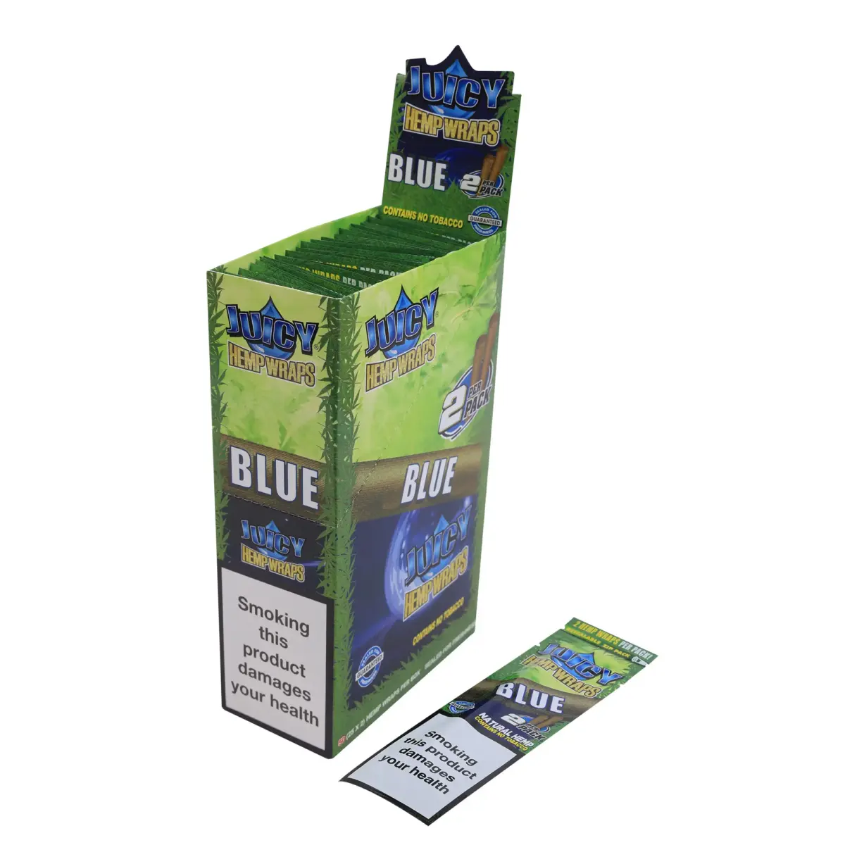 Juicy | Hemp Wrap - Blue | 25pcs - Image 1