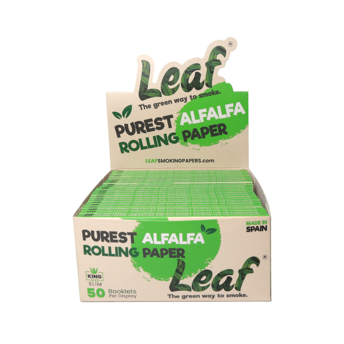 Leaf | Unbleached - KSS Rolling Paper | 50pcs - Image 1