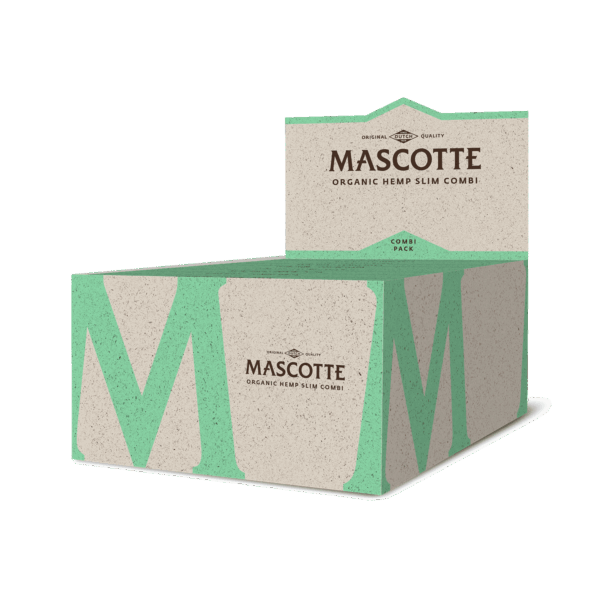 Mascotte | Organic Hemp Combi - KSS Rolling Paper w/ Tip & Magnet Closure | 24pcs