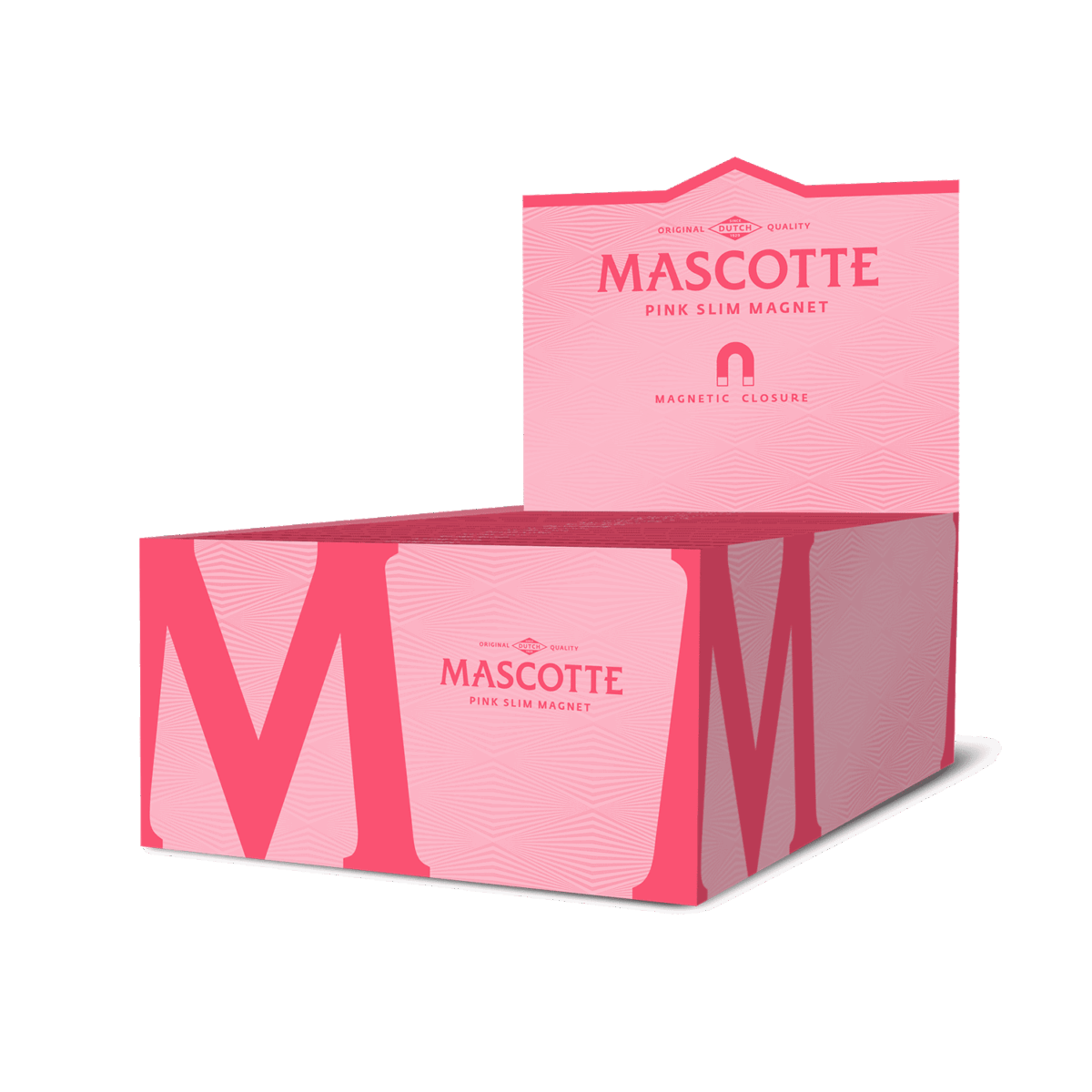 Mascotte | Pink - KSS Rolling Paper w/ Magnet Closure | 50pcs - Image 1