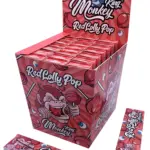 Monkey King | Red Lollypop Smell Pack - KSS Rolling Paper w/ Tip | 24pcs