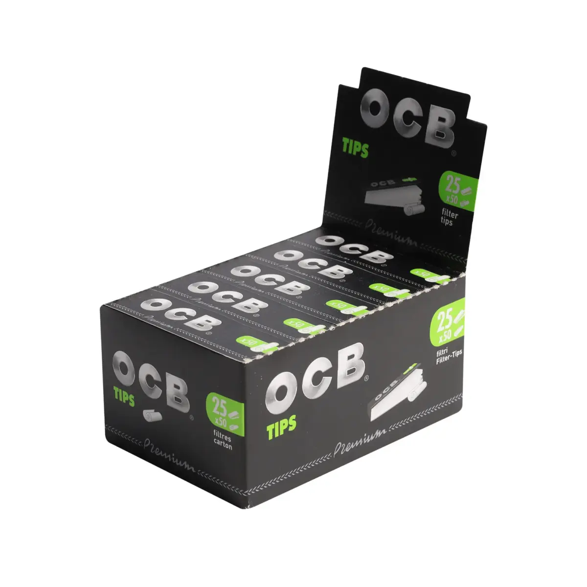 OCB | Premium - Paper Filter Tip | 25pcs - Image 1
