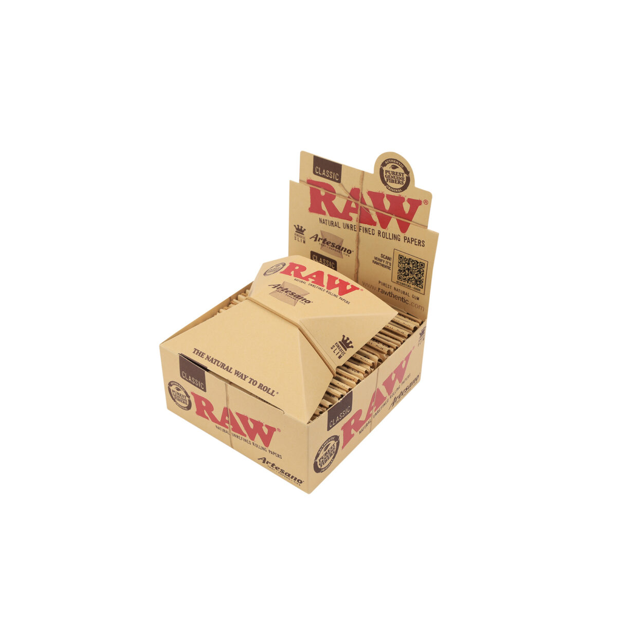 RAW | Classic Artesano - KSS Rolling Paper w/ Tip & Tray | 15pcs - Image 4