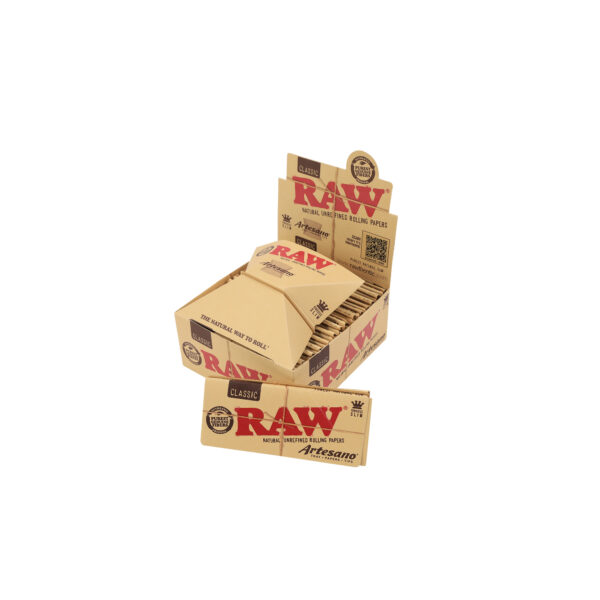 RAW | Classic Artesano - KSS Rolling Paper w/ Tip & Tray | 15pcs