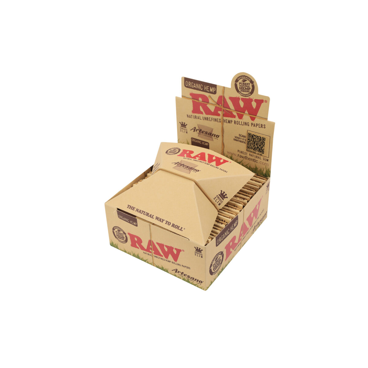 RAW | Organic Artesano - KSS Rolling Paper w/ Tip & Tray | 15pcs - Image 4