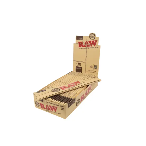 RAW | Classic - 12in Rolling Paper | 20pcs