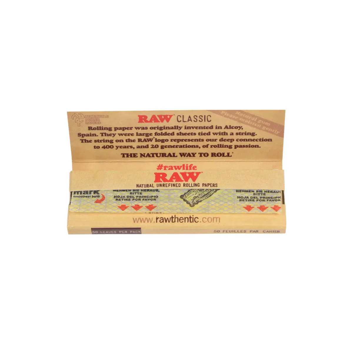 RAW | Classic Rolling Paper | Single Wide | 24pcs - Image 3