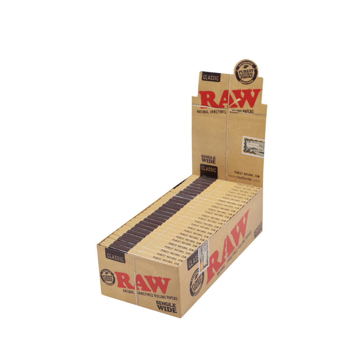 RAW | Classic - Single Wide Double Window Rolling Paper | 25pcs - Image 4