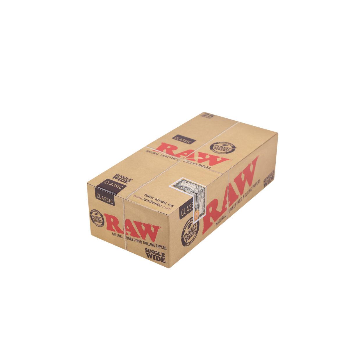 RAW | Classic - Single Wide Double Window Rolling Paper | 25pcs - Image 5