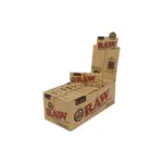 RAW | Classic Connoisseur - 1 1/4 Rolling Paper w/ Tip | 24pcs