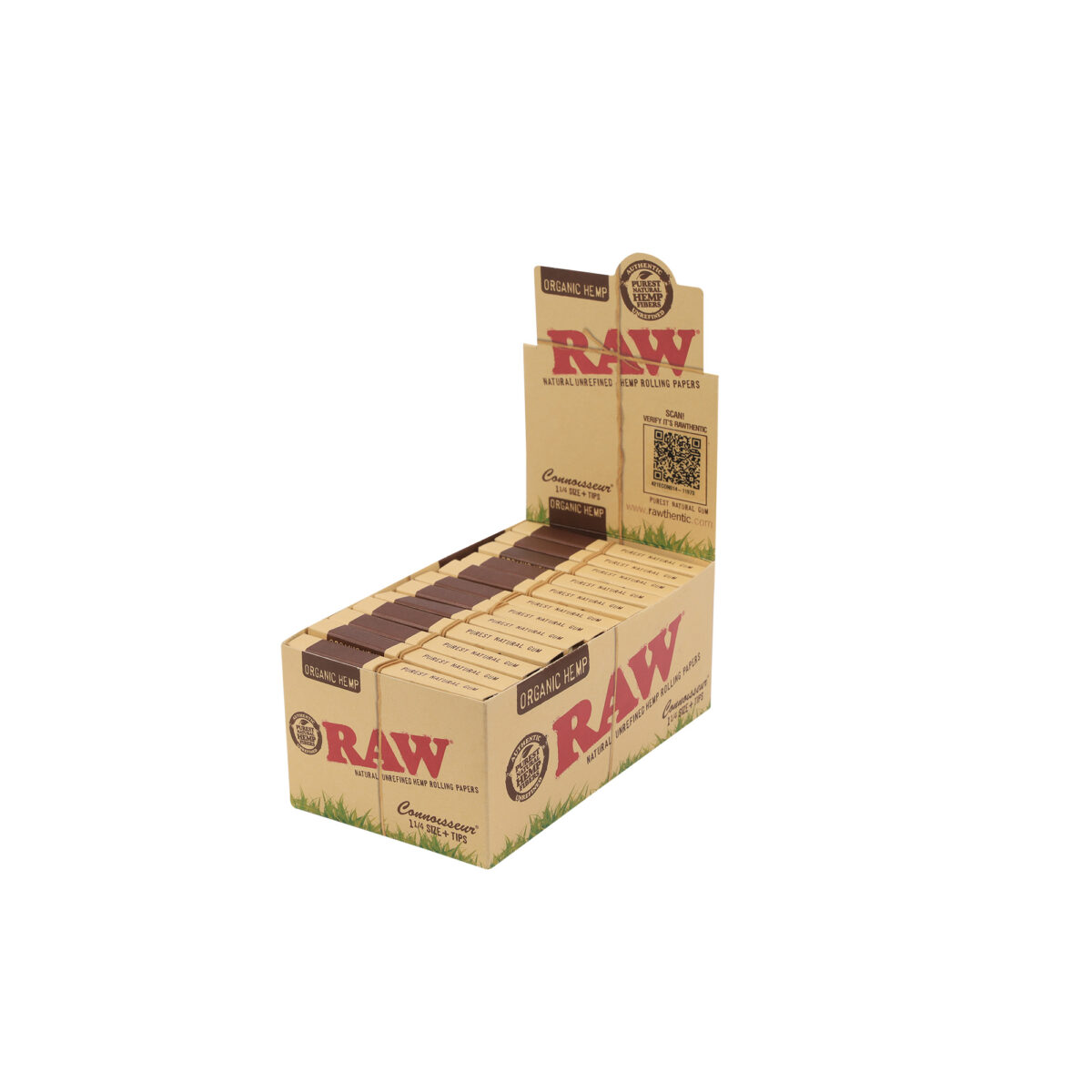 RAW | Organic Connoisseur - 1 1/4 Rolling Paper w/ Tip | 24pcs - Image 5
