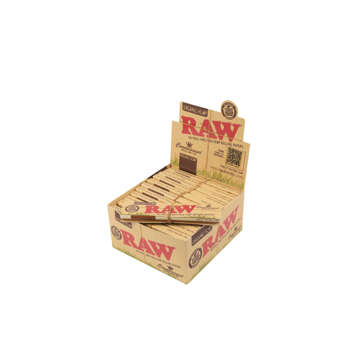 RAW | Organic Connoisseur - KSS Rolling Paper w/ Tip | 24pcs - Image 1