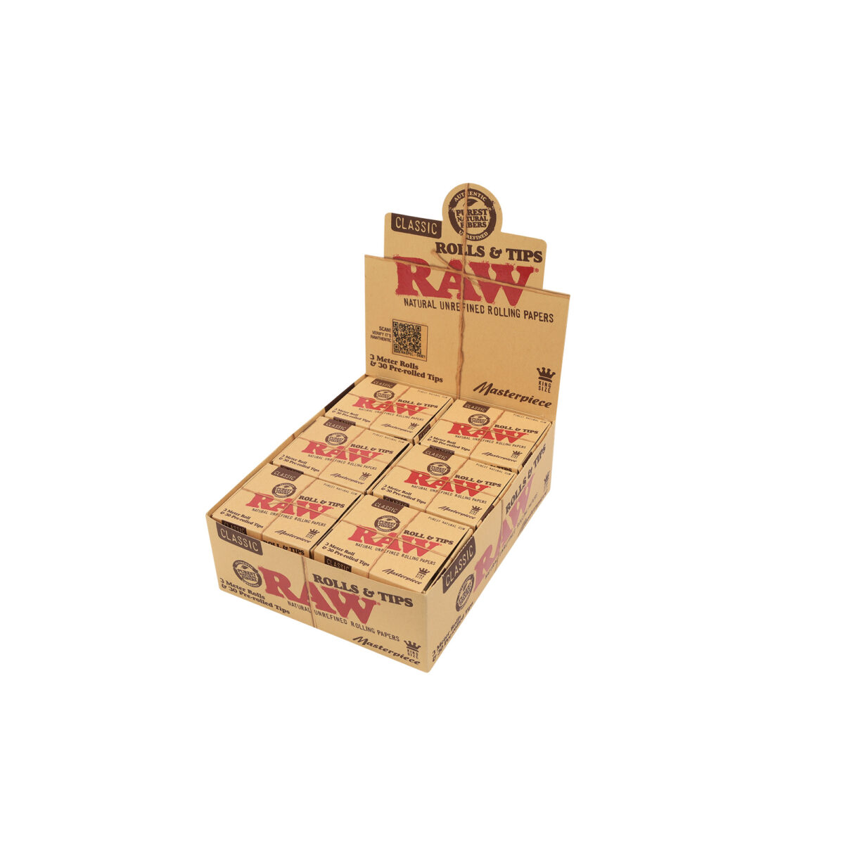 RAW | Classic Master Piece - KSS Rolling Paper w/ Pre Rolled Tip | 12pcs - Image 4