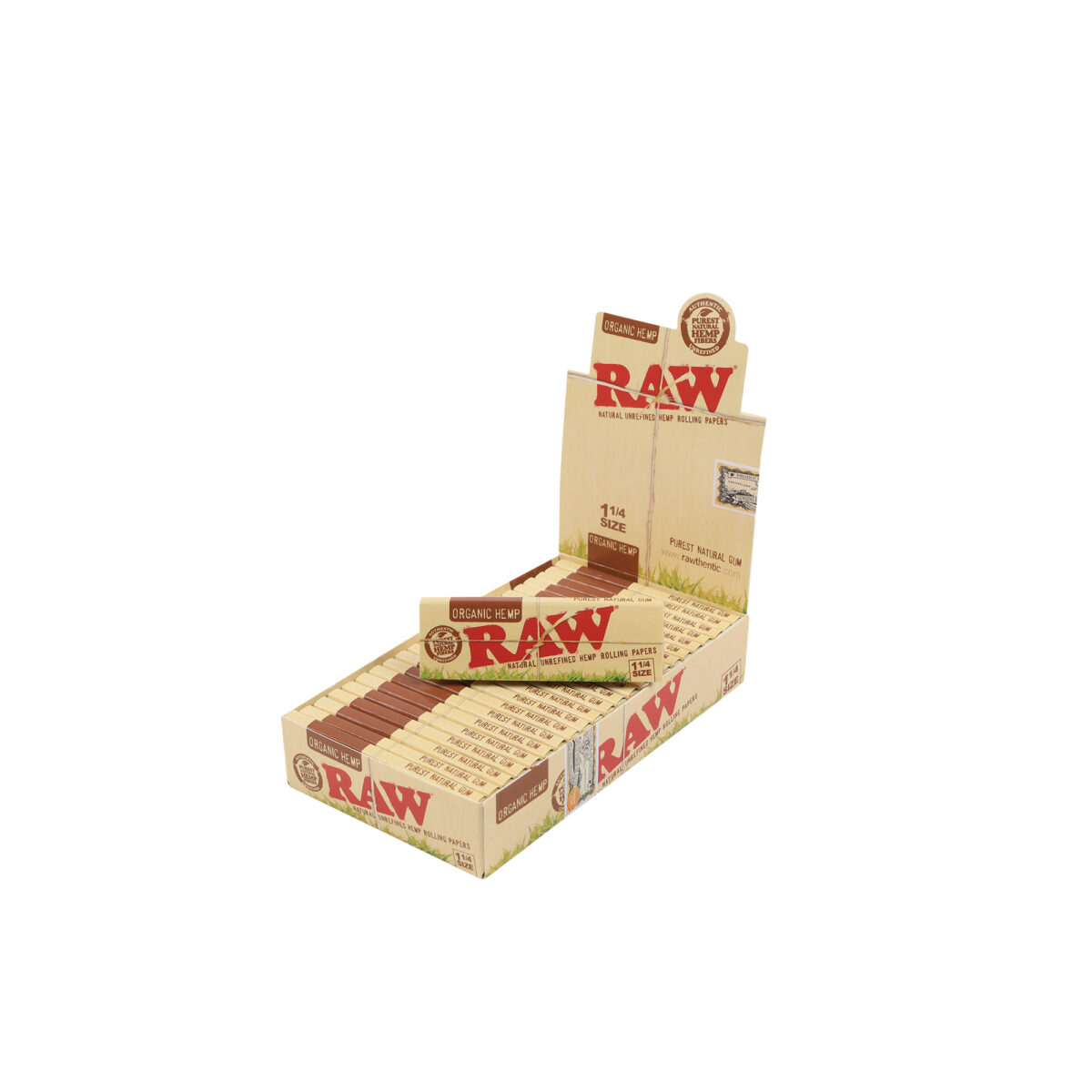 RAW | Organic - 1 1/4 Rolling Paper | 24pcs - Image 1