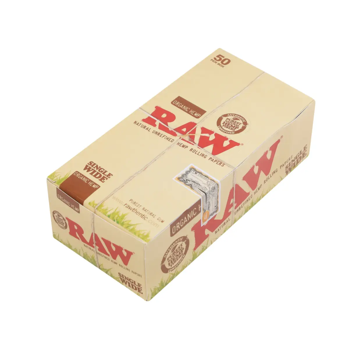 RAW | Organic - Single Wide Rolling Paper | 50pcs - Image 6
