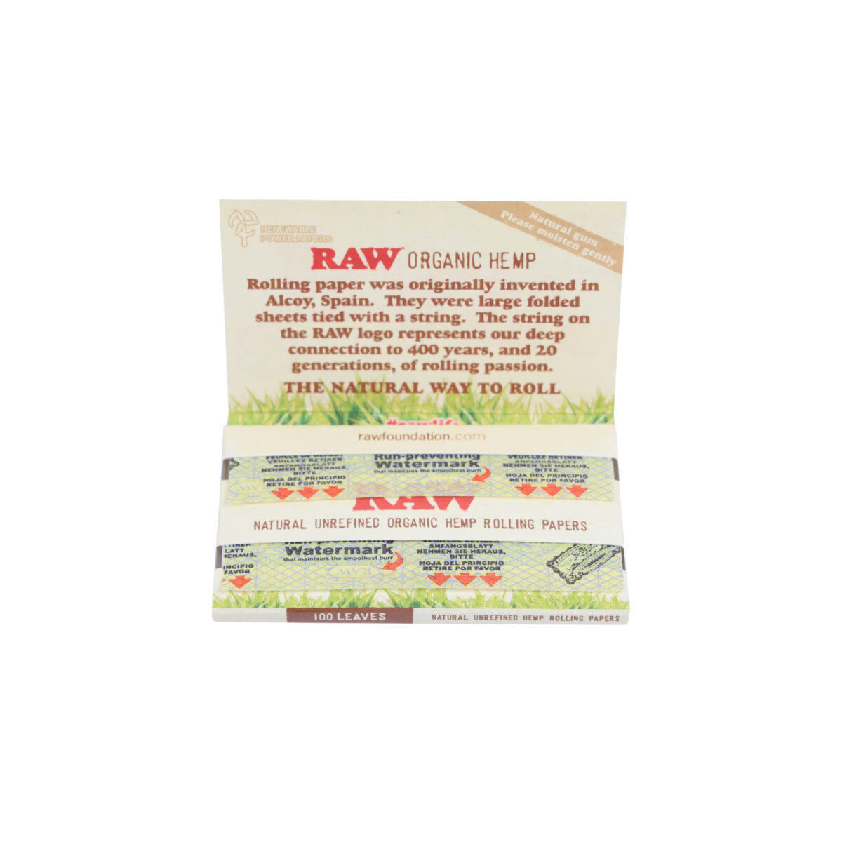 RAW | Organic - Single Wide Double Window Rolling Paper | 25pcs - Image 3