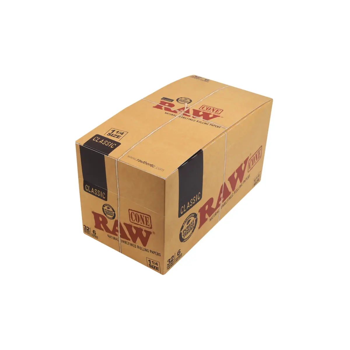 RAW | Classic - 1 1/4 Pre Rolled Cone | 32pcs - Image 2