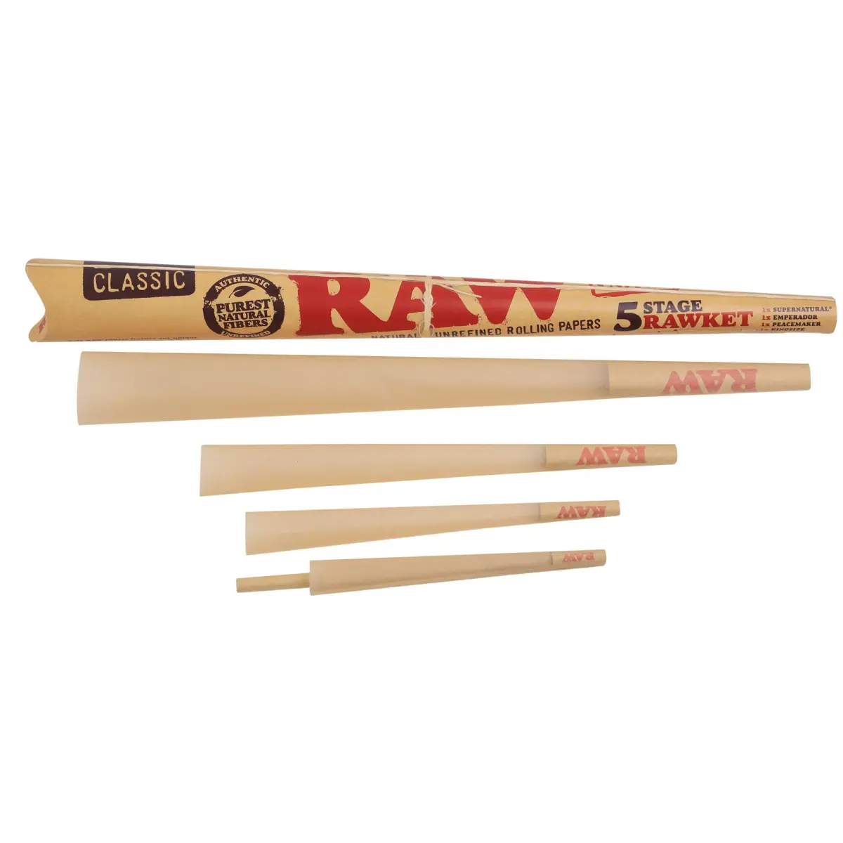 RAW | Classic - 5 Stage Pre Rolled Cone | 15pcs - Image 2