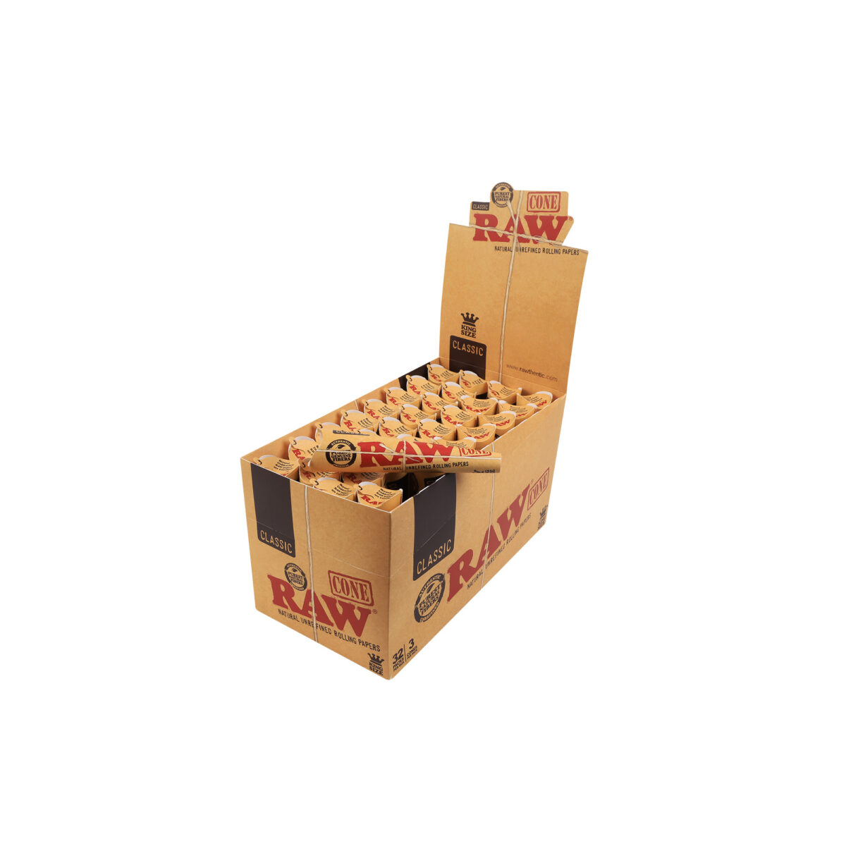 RAW | Classic - KS Pre Rolled Cone | 32pcs - Image 1