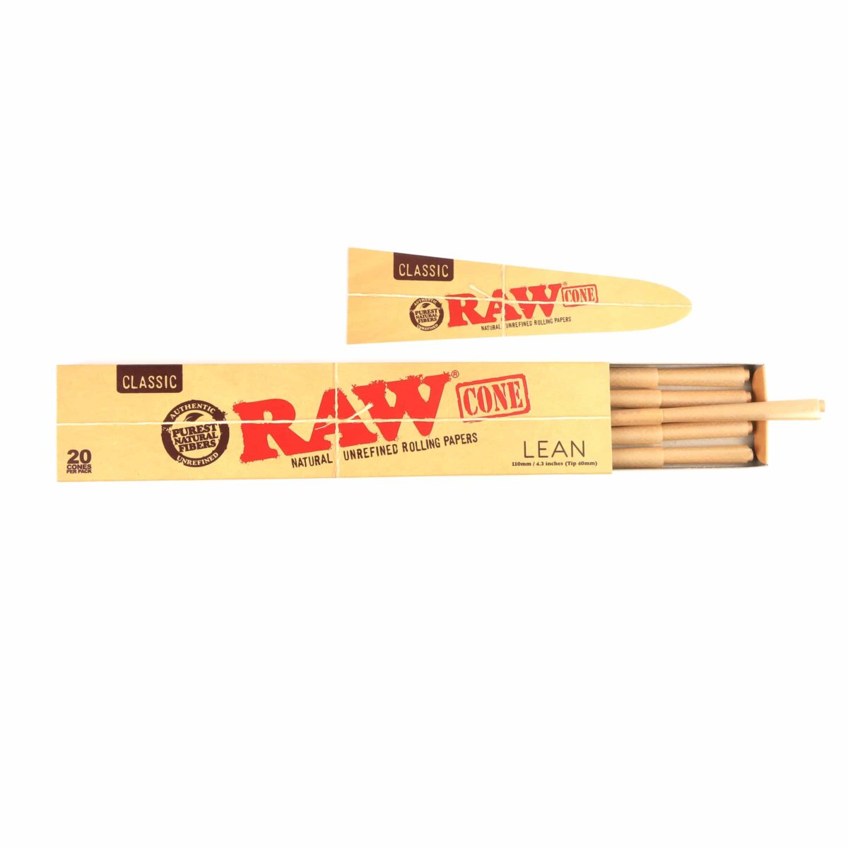 RAW | Classic - Lean Pre Rolled Cone | 12pcs - Image 2