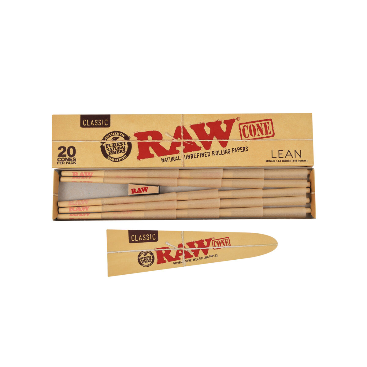 RAW | Classic - Lean Pre Rolled Cone | 12pcs - Image 6