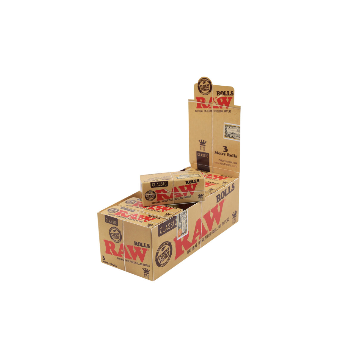 RAW | Classic 3m - Roll Paper | 12pcs - Image 1