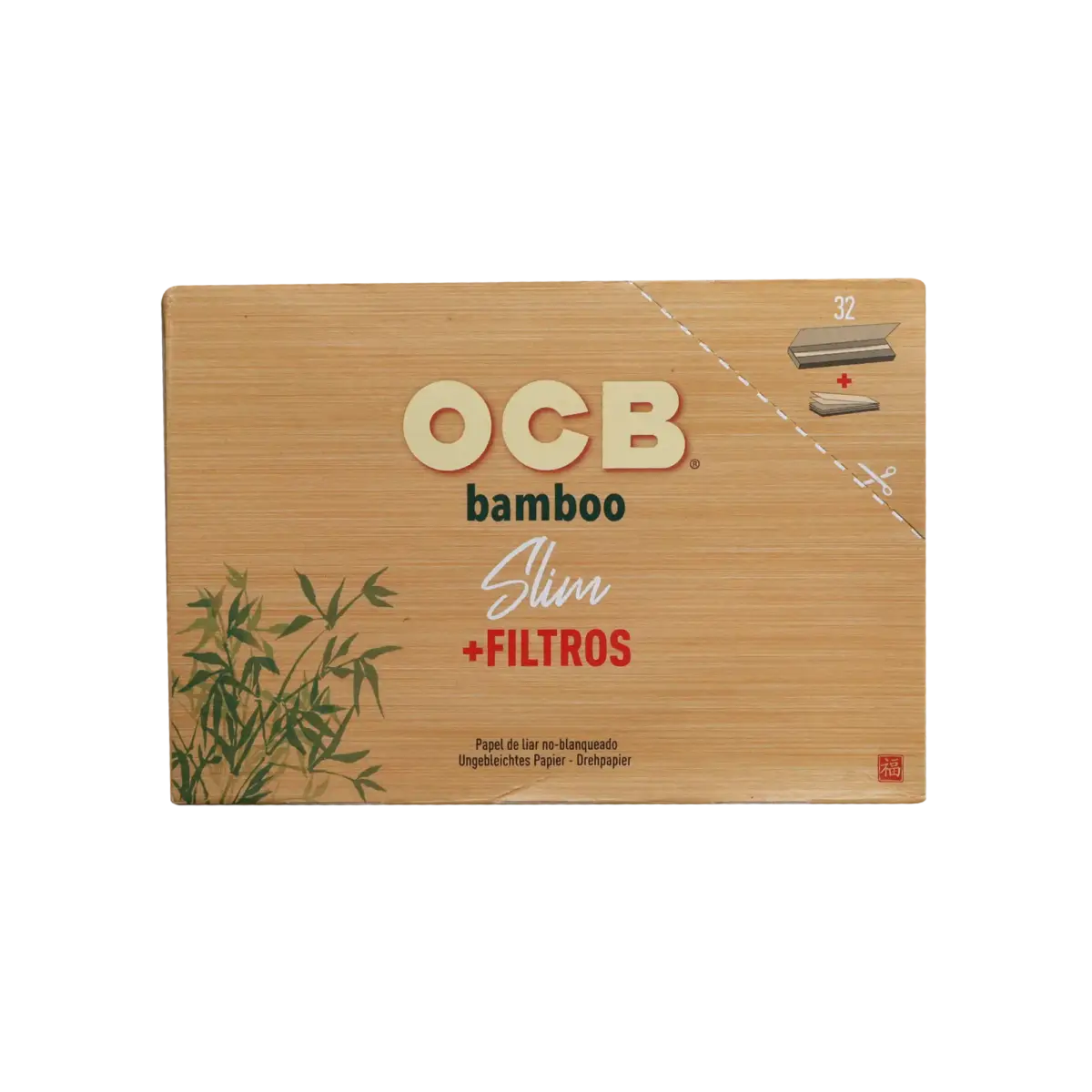 OCB | Bamboo - KSS Rolling Paper w/ Tip | 32pcs - Image 3