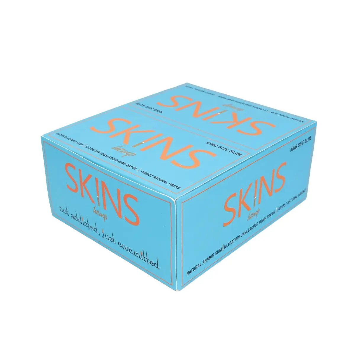 Skins | Blue Hemp - KSS Rolling Paper w/ Tip | 24pcs - Image 4
