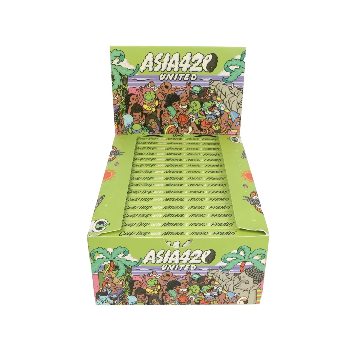 Wizman | Asia 420 United - KSS Rolling Paper w/ Tip | 15pcs - Image 4