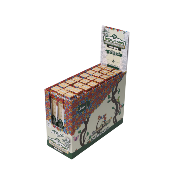 PURIZE | Pre-rolled Cones Big Size 1cone 14mm. - 24pcs./box by Purize