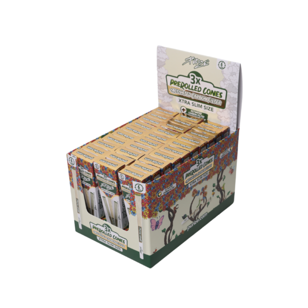 PURIZE | Pre-rolled Cones XTRA Slim 3cone 6mm. - 30pcs./box by Purize